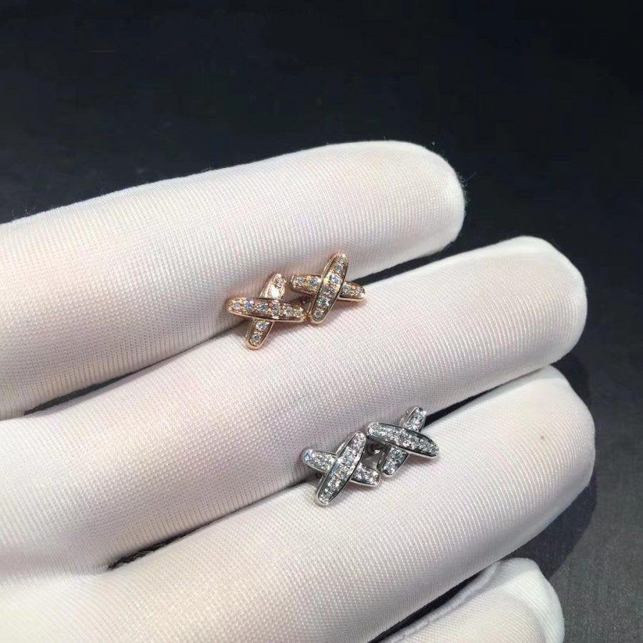 [Regalia jewelry]JEUX DE DIAMOND EARRINGS