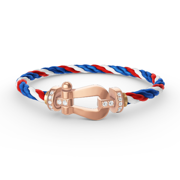 [Regalia jewelry]FORCE LARGE HORSESHOE HALF DIAMOND BRACELET ROSE GOLD