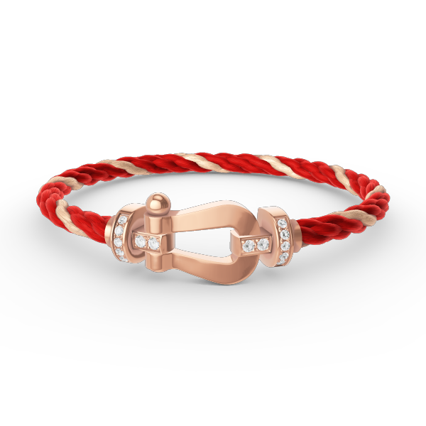 [Regalia jewelry]FORCE LARGE HORSESHOE HALF DIAMOND BRACELET ROSE GOLD