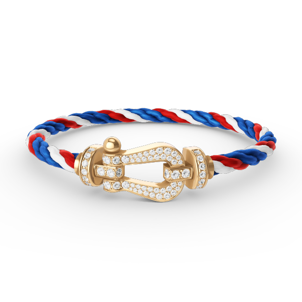 [Regalia jewelry]FORCE LARGE HORSESHOE FULL DIAMOND BRACELET GOLD