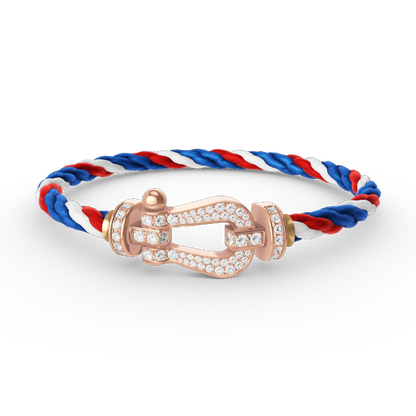[Regalia jewelry]FORCE LARGE HORSESHOE FULL DIAMOND BRACELET ROSE GOLD