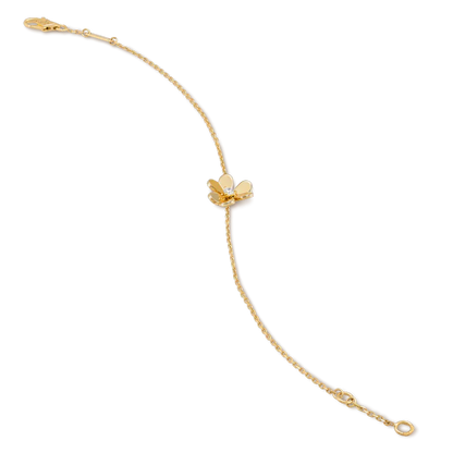 [Regalia jewelry]FRIVOLE GOLD FLOWER PINK MALACHITE BRACELET
