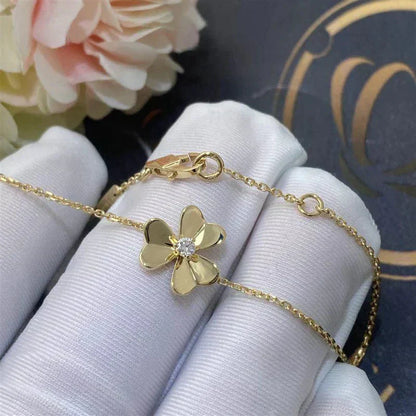 [Regalia jewelry]FRIVOLE GOLD FLOWER PINK MALACHITE BRACELET