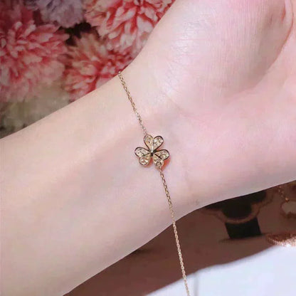 [Regalia jewelry]FRIVOLE GOLD FLOWER DIAMOND BRACELET